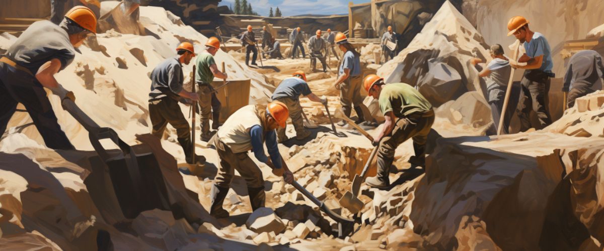 Manual Excavation in Action